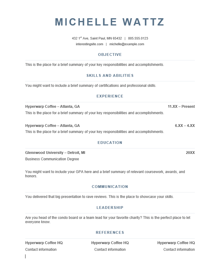 Motivated and customer-focused professional resume