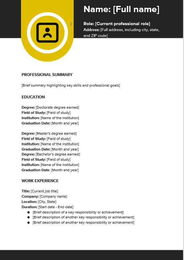 Highly motivated and accomplished professional cv