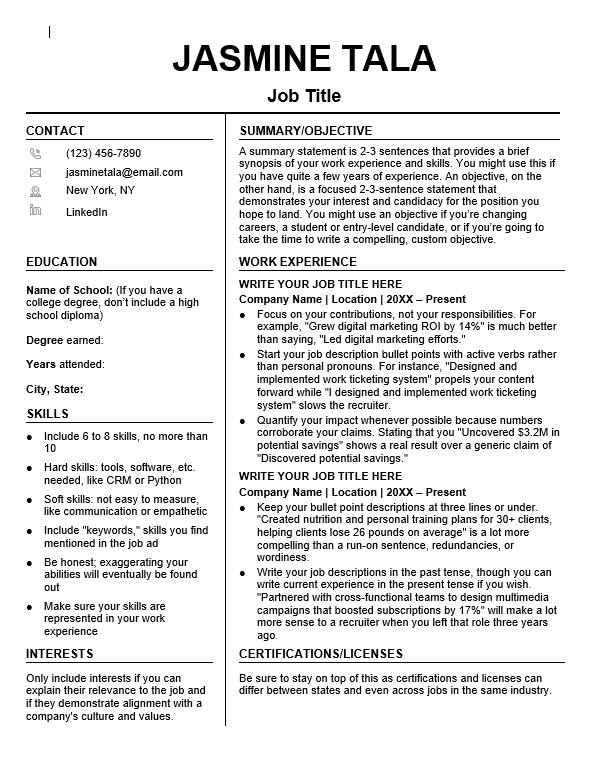 Dynamic and results-oriented leader resume